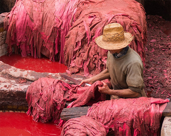 Tanneries traditionnelles et travail du cuir dans la médina de Marrakech
