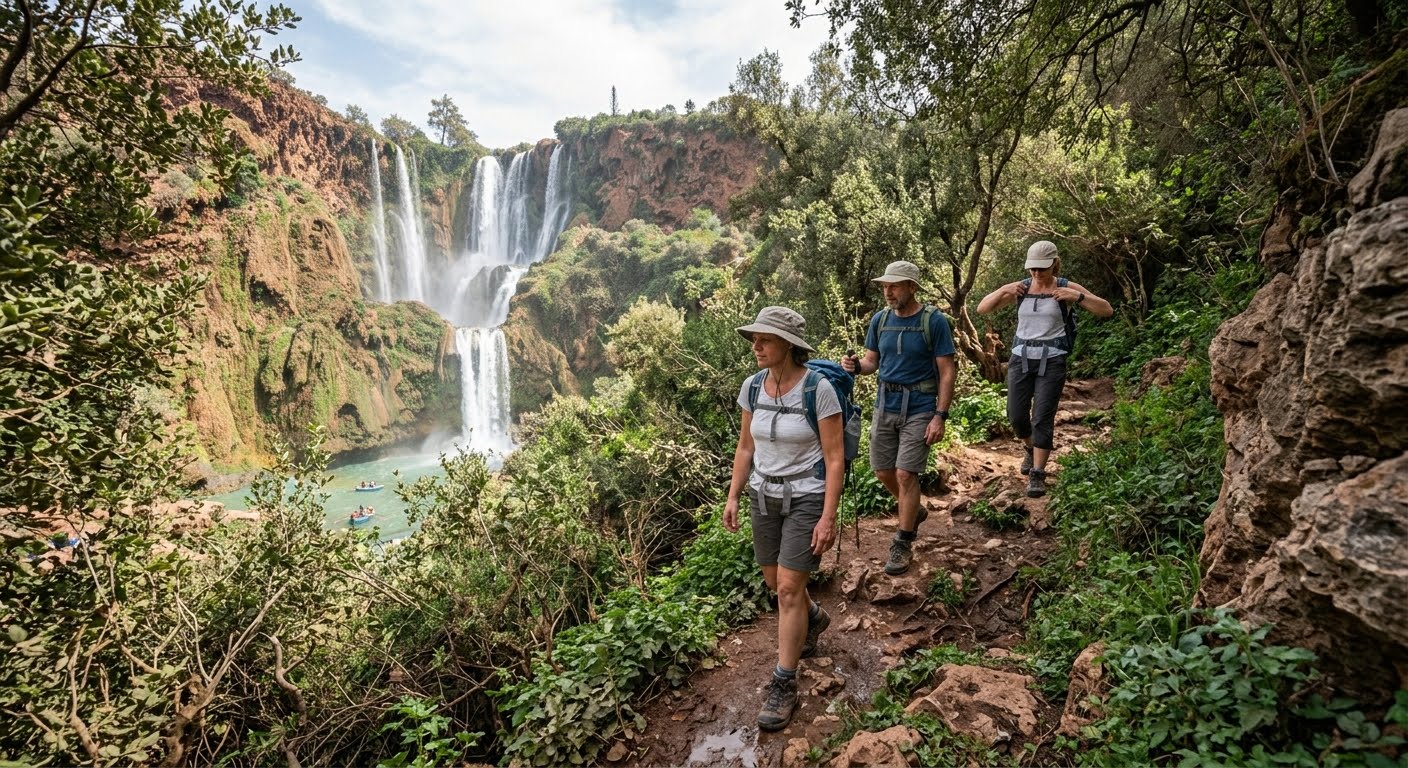 Excursion aux cascades d’Ouzoud depuis Marrakech en novembre